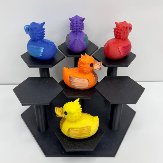 3D Printed Dragon Duck Figurine: Fantasy Jeep Dashboard Decor