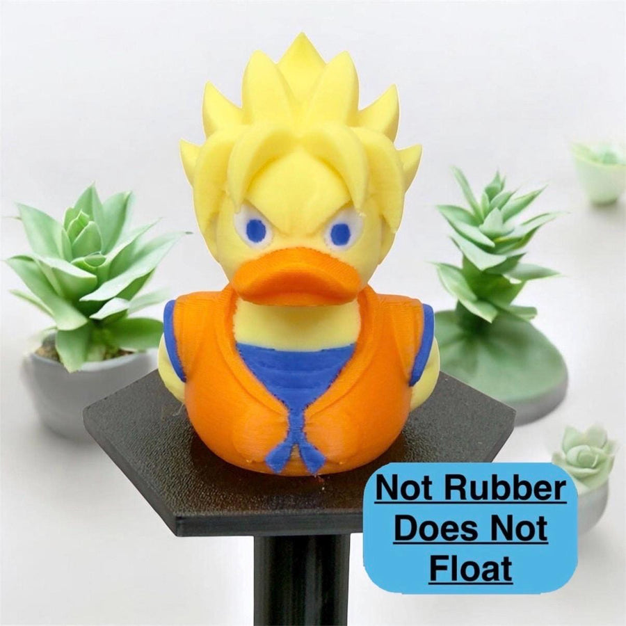 Super Saiyan DBZ anime duck figurine