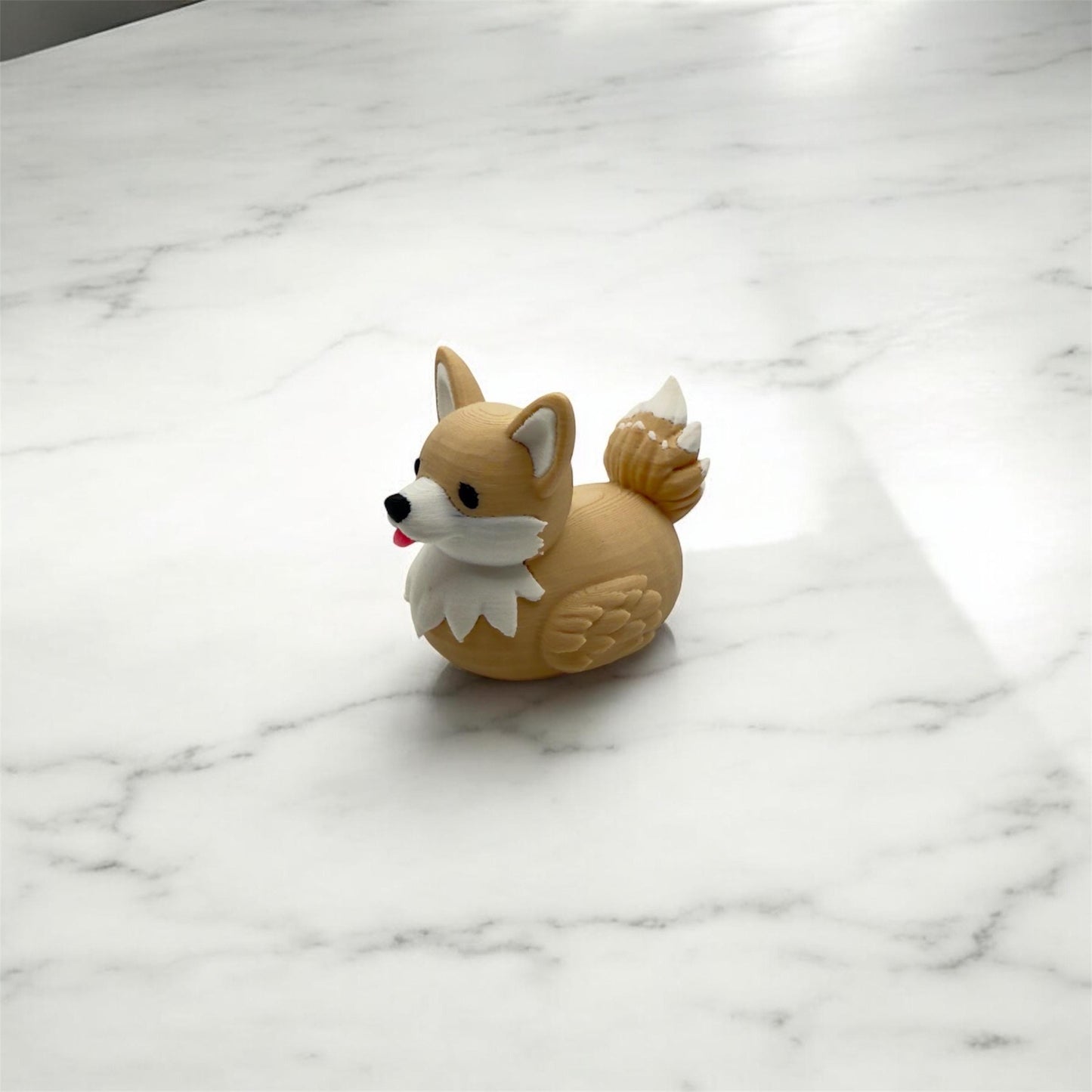 Corgi Dog Duck | Tan or Orange | Jeep Duck | Cruise & Desk Home Decor | Pet Gift | 3D Print