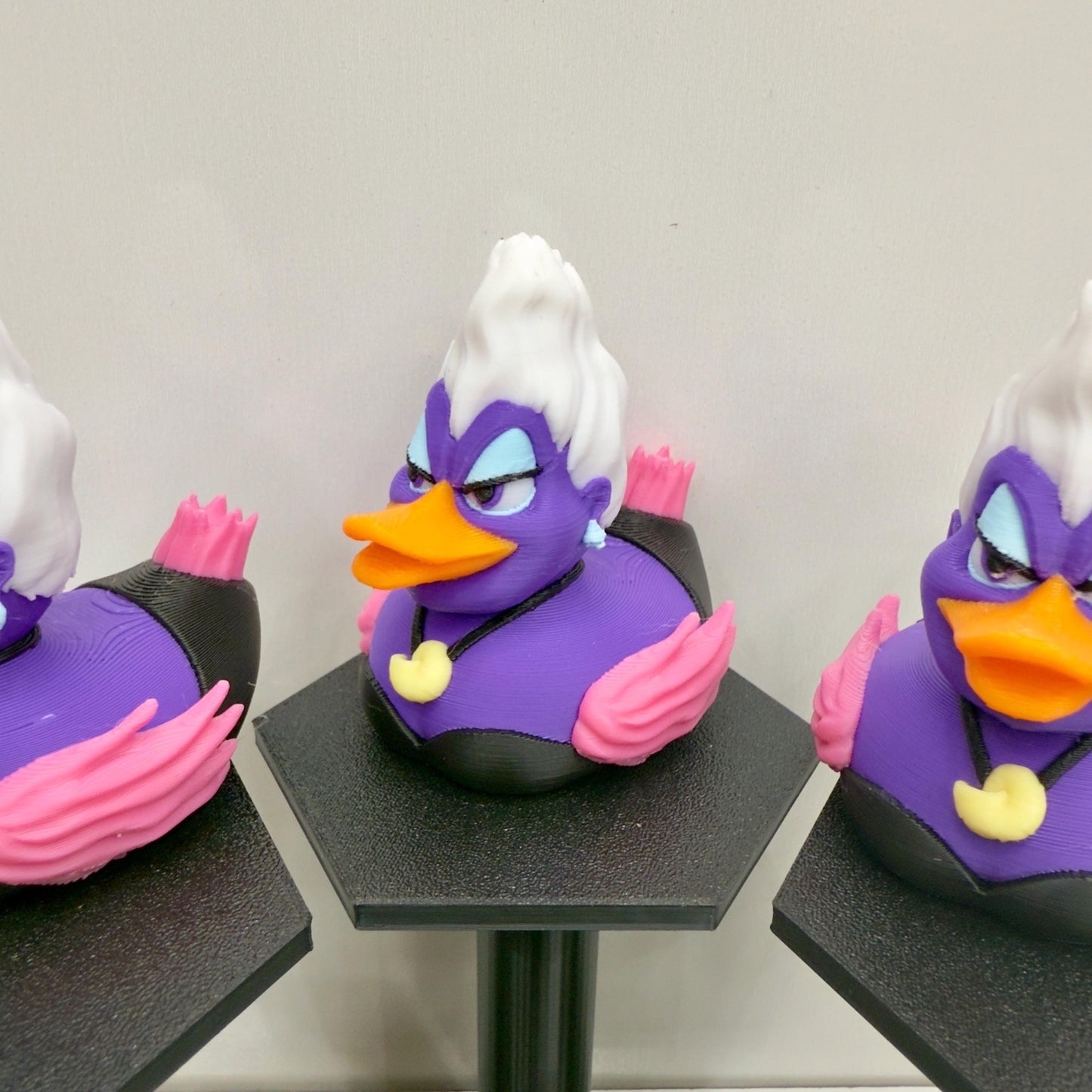 Evil Sea Witch Duck Figurine: 3D Printed Villain Decor