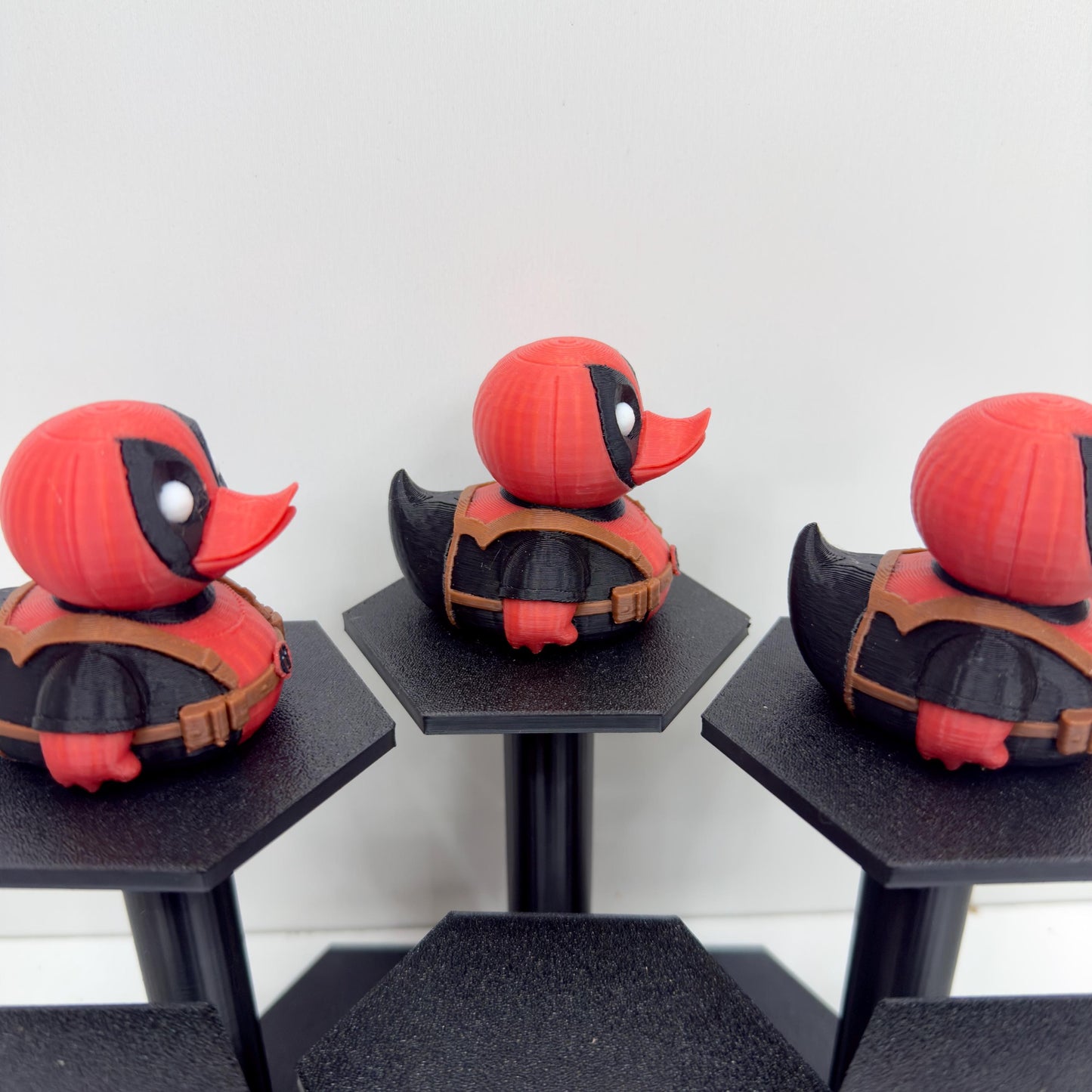 Deadpool-Inspired Jeep Dashboard Duck | Superhero Figurine | 3D Printed Collectible | Cruise & Desk Home Decor