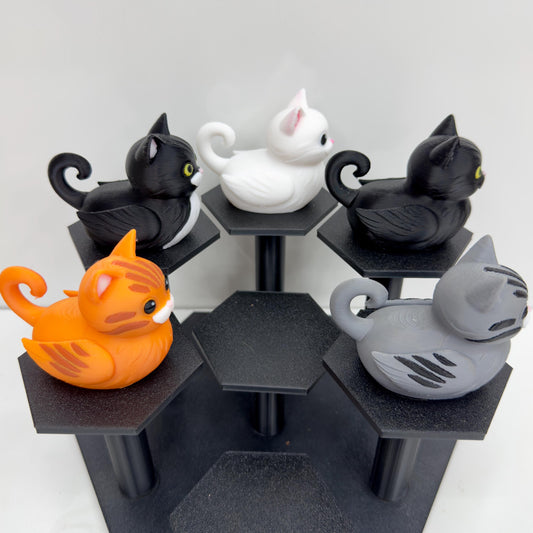 Cat Jeep Dashboard Duck | Orange Tabby, Tuxedo, Black, Gray, or White Kitty | 3D Printed Cat Duck | Fun Desk Or Jeep Gift Idea