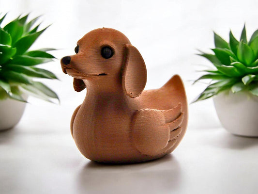 Dachshund Dog Duck | Jeep Duck | Cruise & Desk Decor | Pet Gift | 3D Print Duck
