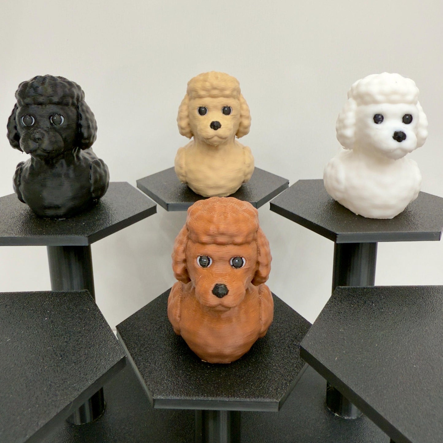 Doodle Dog Duck | Golden, Black, White, or Brown | Jeep Dashboard Duck | 3D Printed Gift | Cute Desk Dog Decor