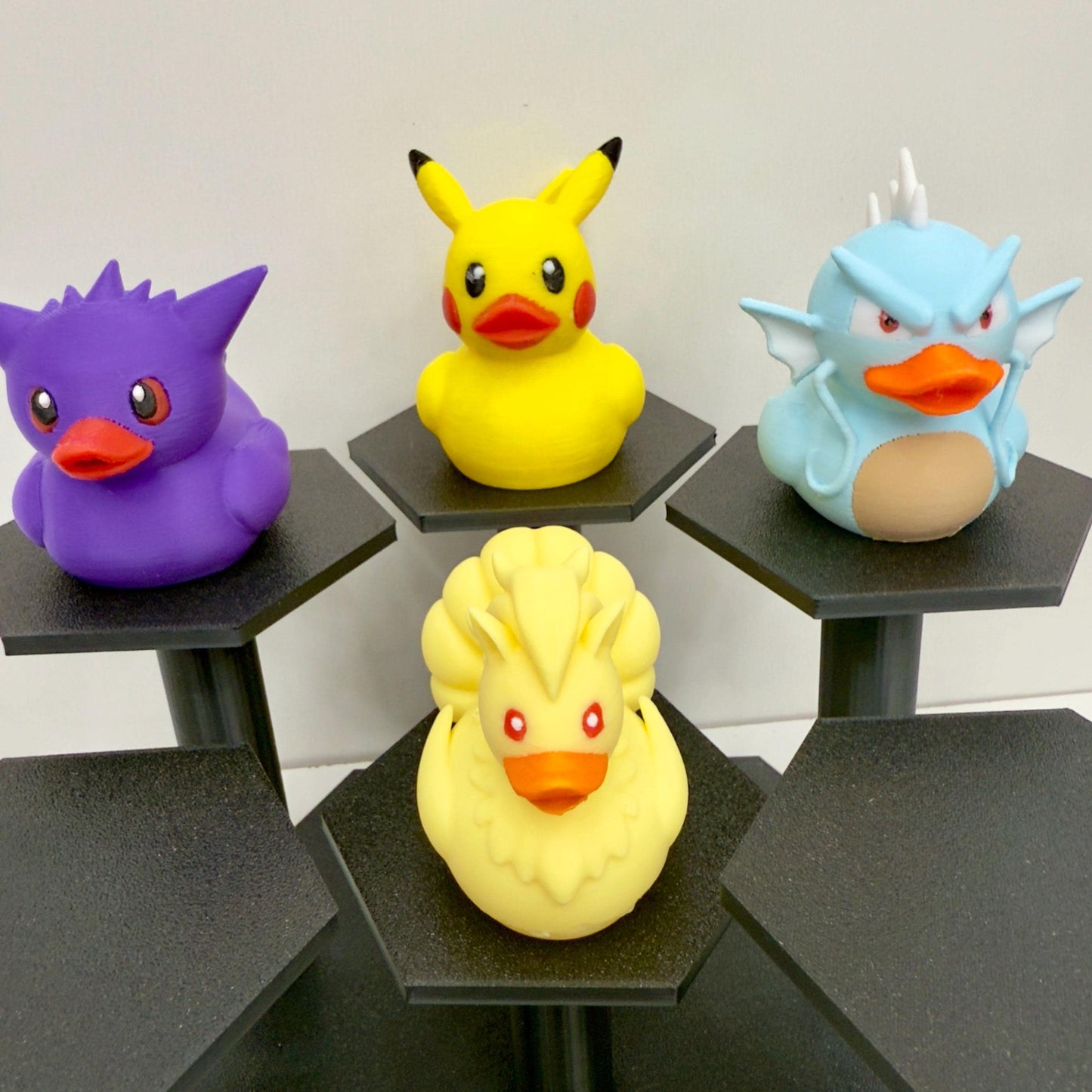 Pocket Monster Ducks | 3D Printed Jeep Duck | Pokemon Collectibles | Desk Decor | Anime Gift | Home Decor | Pika Duck Duckachu