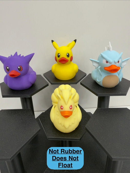 Pocket Monster Ducks | 3D Printed Jeep Duck | Pokemon Collectibles | Desk Decor | Anime Gift | Home Decor | Pika Duck Duckachu