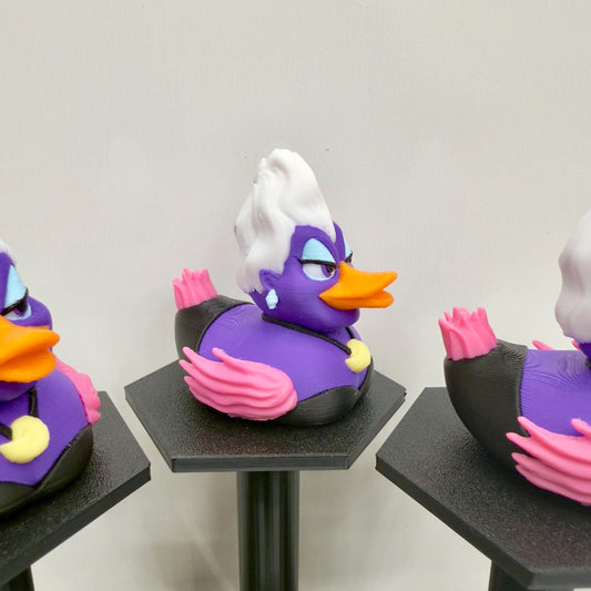 Evil Sea Witch Duck Figurine: 3D Printed Villain Decor