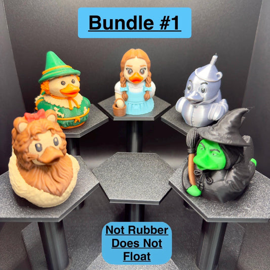 Wizard of Oz Ducks | Dorothy, Tin Man, Scarecrow, Lion, Wicked Witch, Glinda, Toto, Flying Monkey | Jeep Dashboard Duck