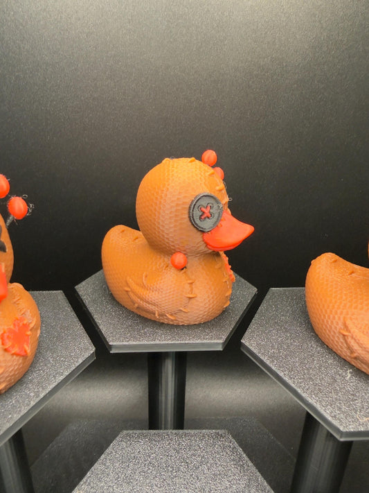 Voodoo Doll Duck Figurine | Creepy Cute Halloween Duck | Gothic Witchcraft Décor | Jeep & Desk Ornament