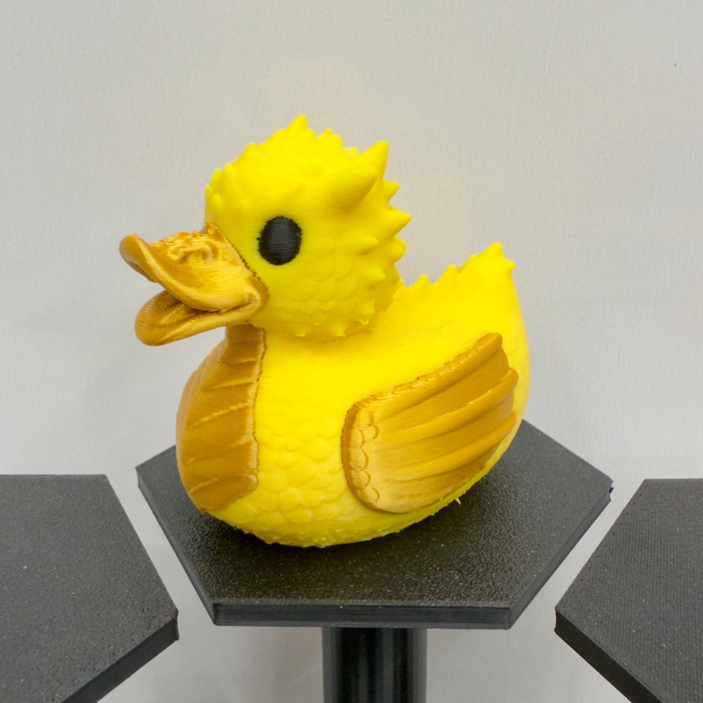 3D Printed Dragon Duck Figurine: Fantasy Jeep Dashboard Decor