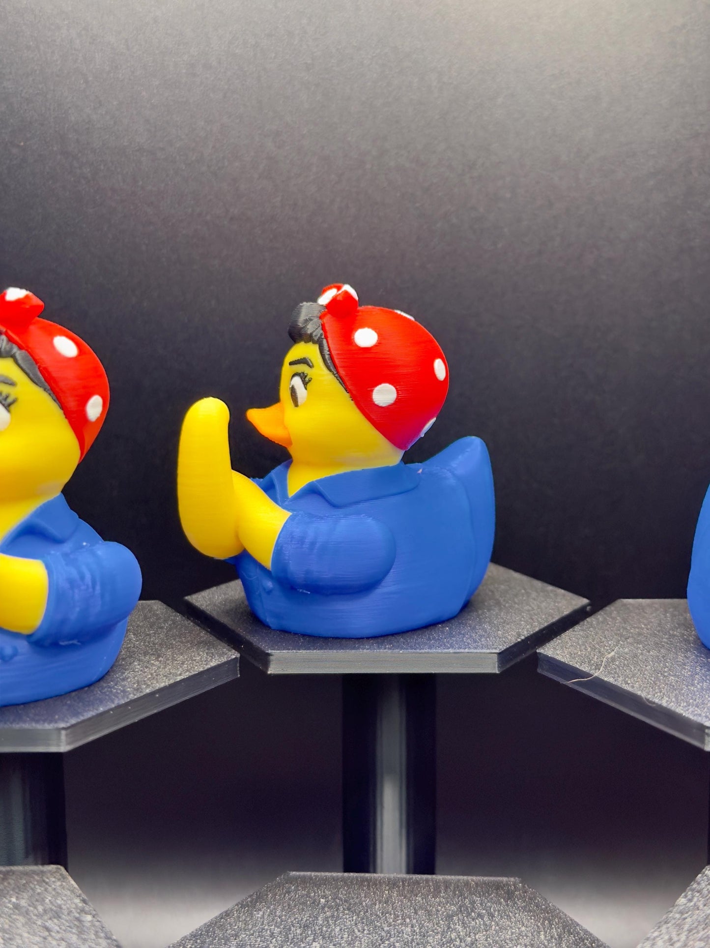 Rosie the Riveter Duck | Empowering 3D Printed Gift & Decor