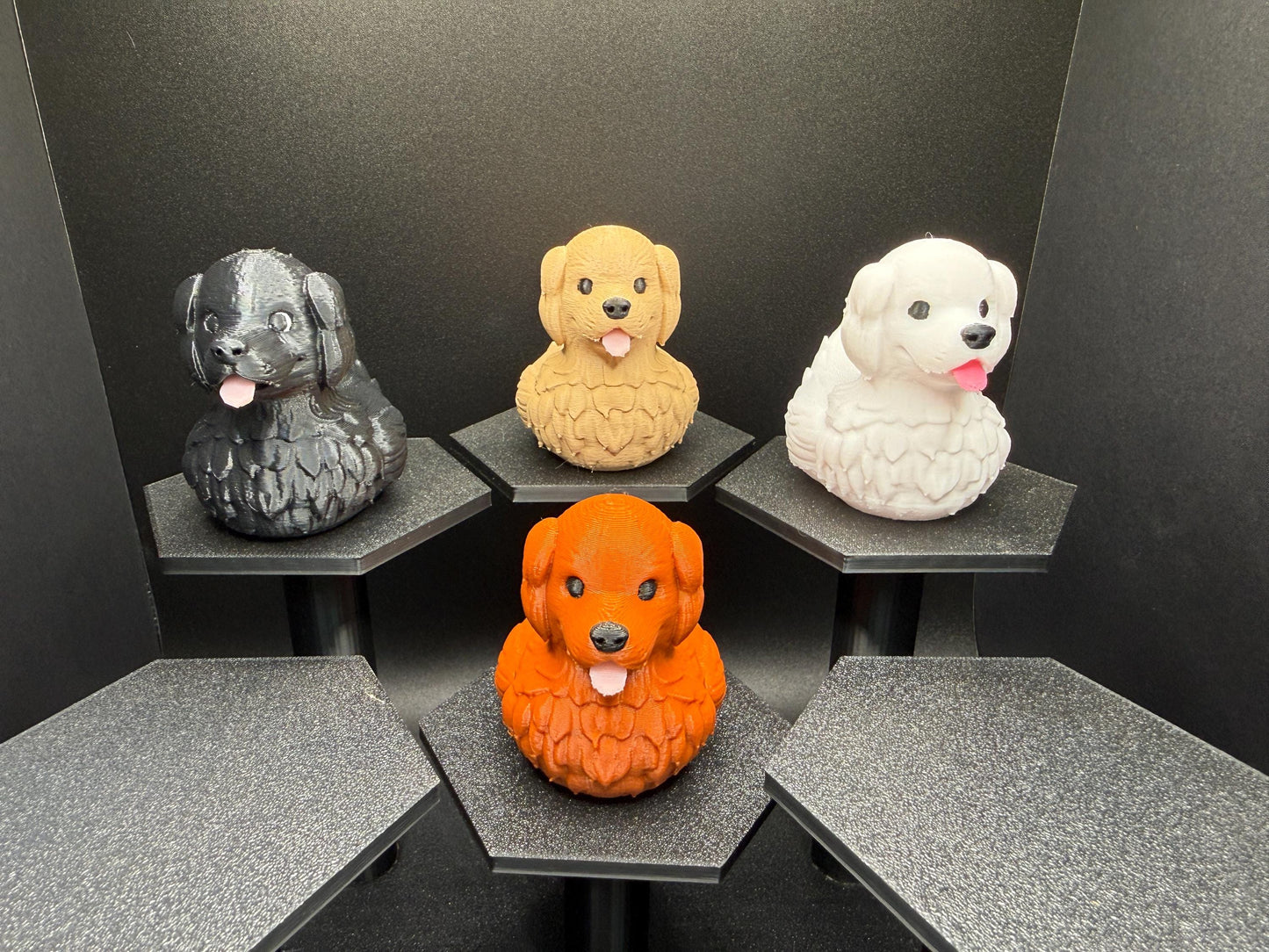 Golden Retriever Dog Duck Figurine | White English Cream, Black, Red, or Golden Retriever Duck | Jeep Duck, Cruise Gift, Pet Lover Decor