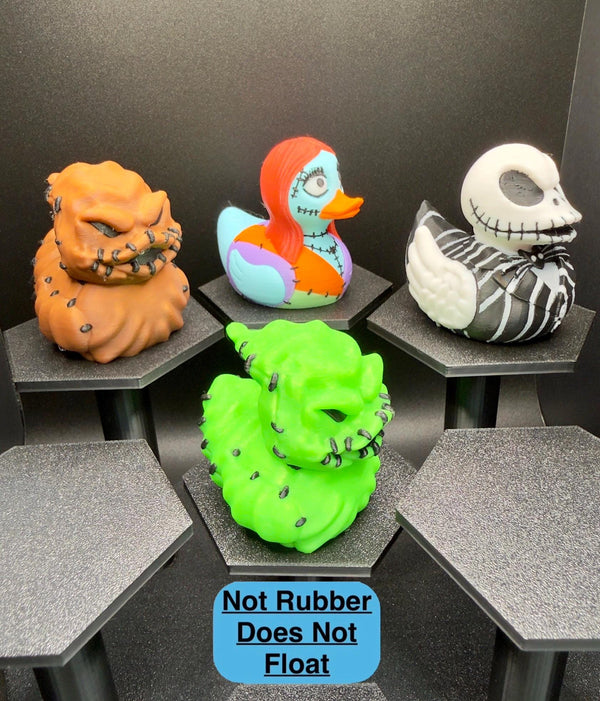 Nightmare Before Christmas Duck | Jack Skellington, Oogie Boogie, Sally, Glow in the Dark | Jeep Dashboard Duck | Spooky Halloween Decor