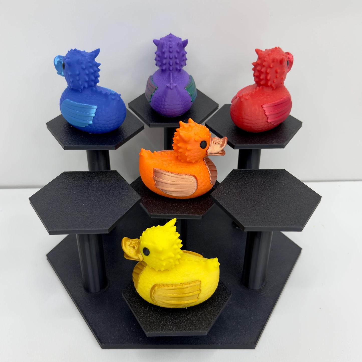 3D Printed Dragon Duck Figurine: Fantasy Jeep Dashboard Decor