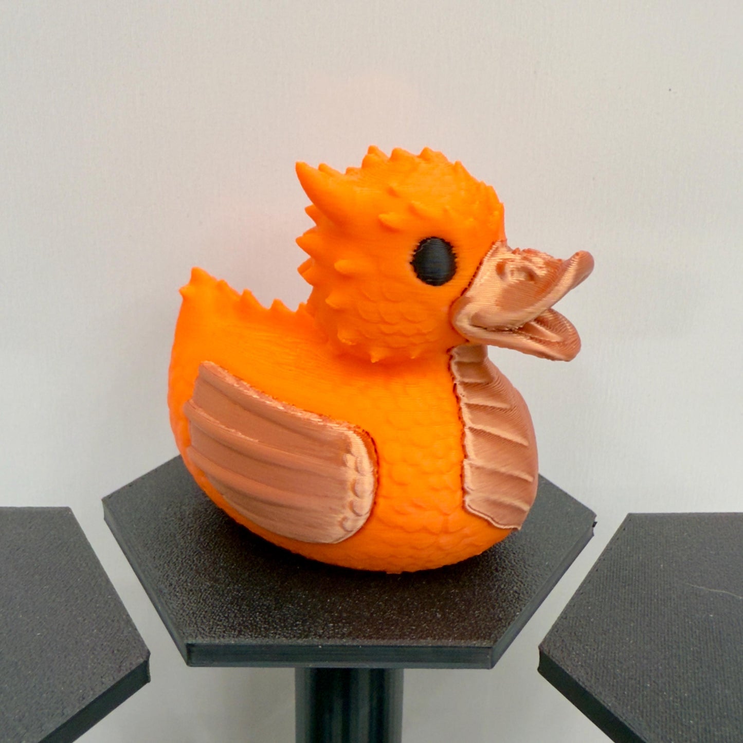 3D Printed Dragon Duck Figurine: Fantasy Jeep Dashboard Decor