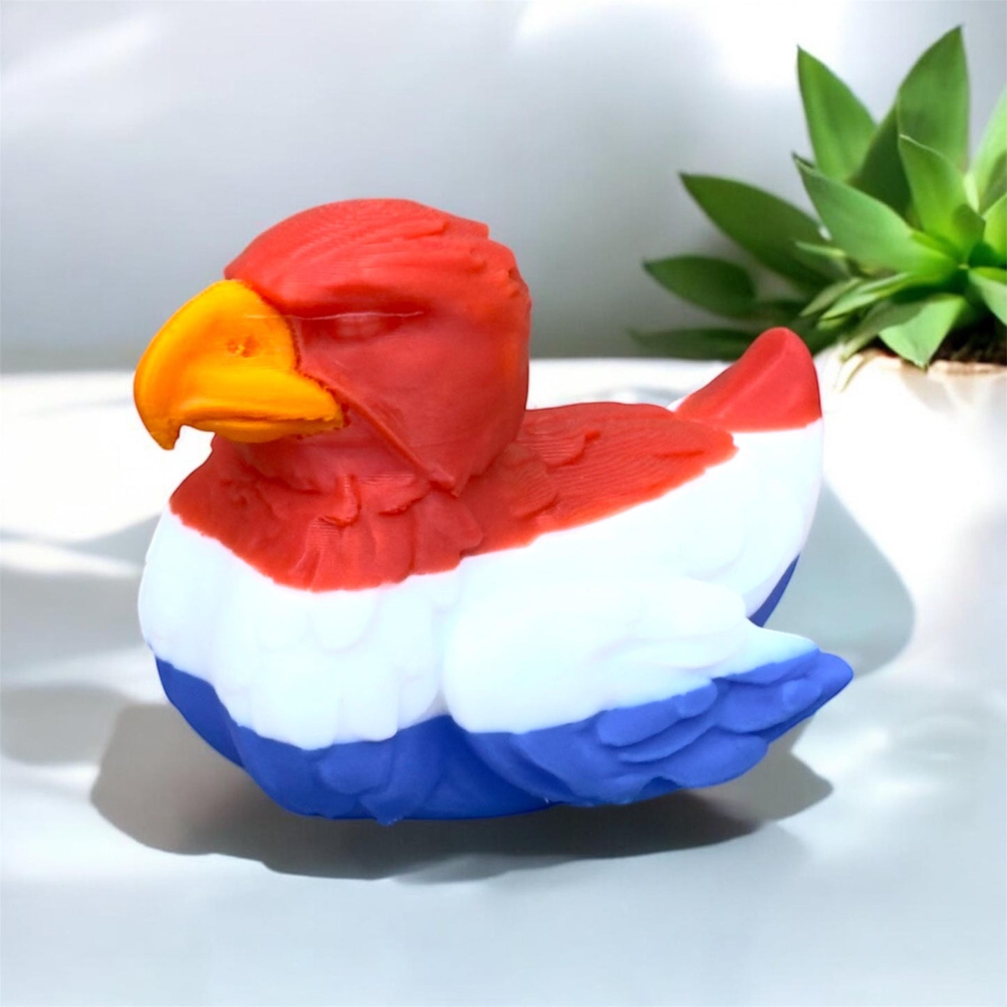 USA Ducks | Uncle Sam Duck, Patriotic Bald Eagle, Waving Eagle Duck | 3D Printed | Jeep & Cruise Decor | 4th of July Gift