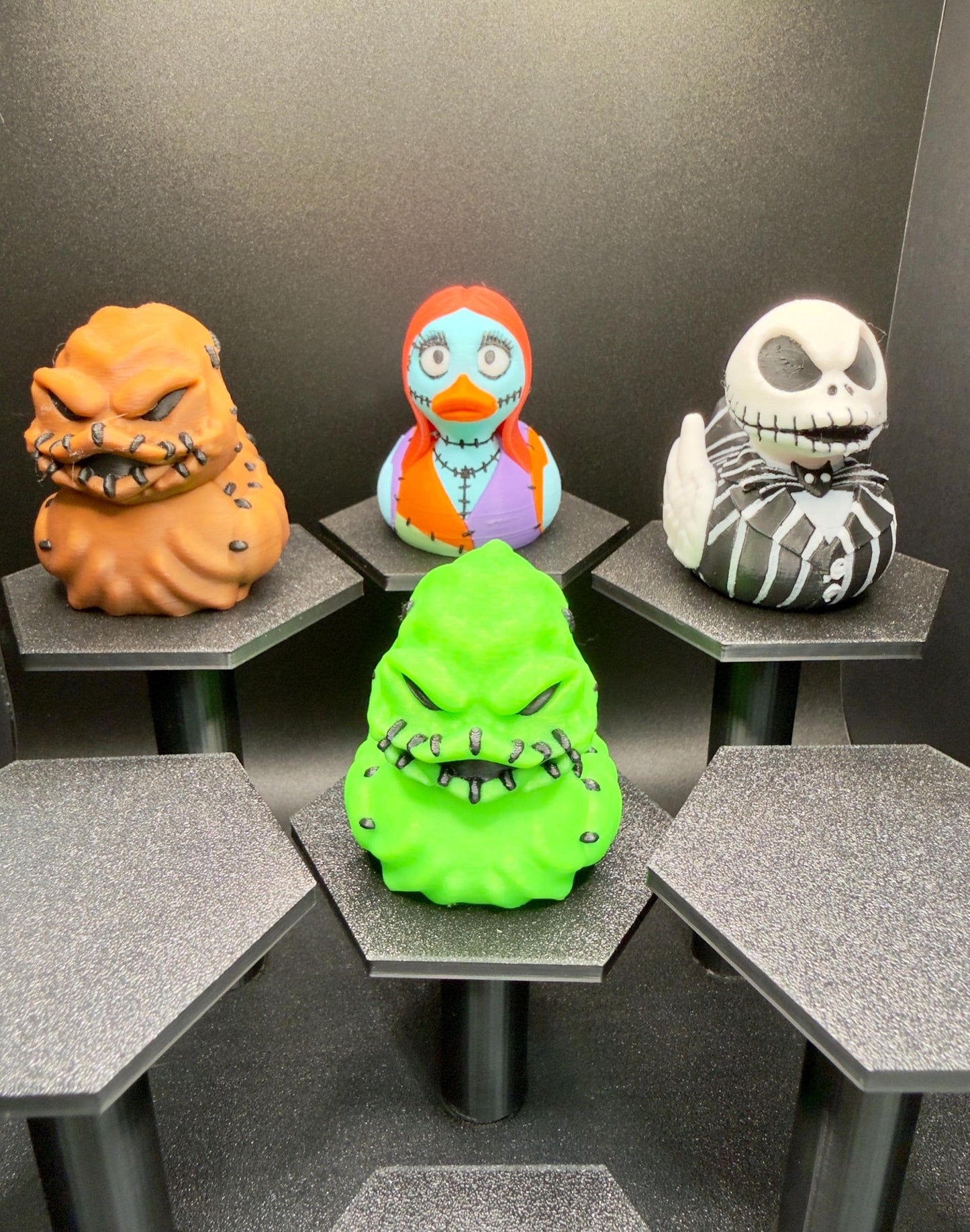 Nightmare Before Christmas Duck | Jack Skellington, Oogie Boogie, Sally, Glow in the Dark | Jeep Dashboard Duck | Spooky Halloween Decor