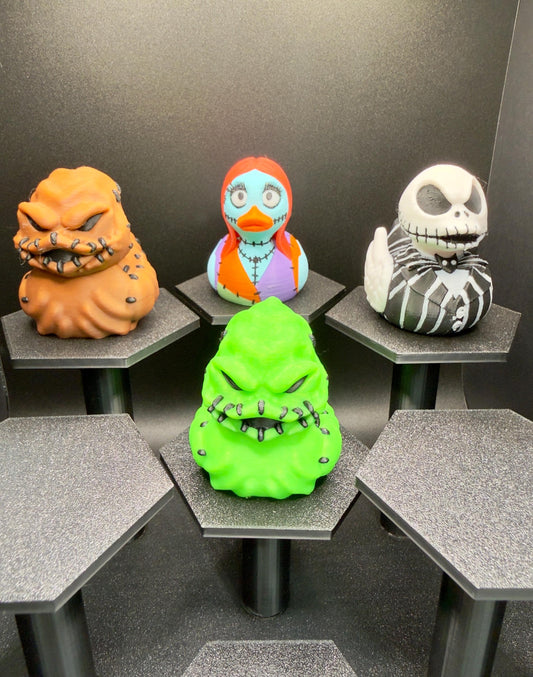 Nightmare Before Christmas Duck | Jack Skellington, Oogie Boogie, Sally, Glow in the Dark | Jeep Dashboard Duck | Spooky Halloween Decor