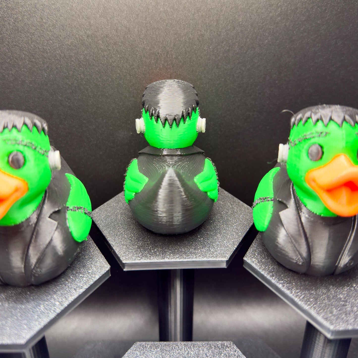 Frankenstein Duck Figurine: 3D Printed Halloween Jeep Dashboard Duck Decor