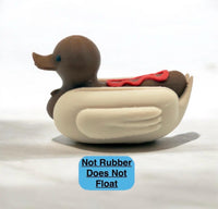 Hot dog duck novelty figurine