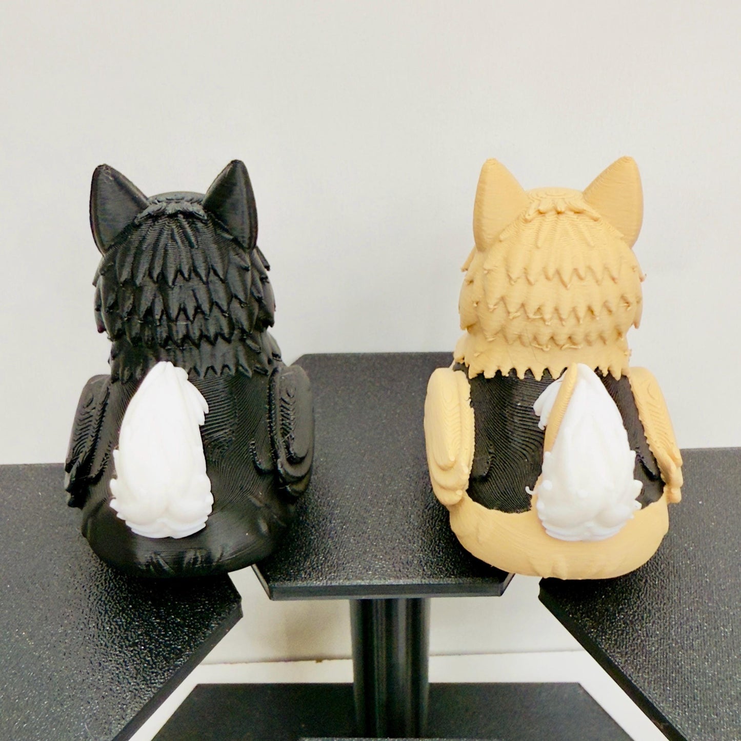 Alaskan Malamute Duck Figurine, 3D Print,  Fluffy Sled Dog Decor, Unique Pet Lover Gift, Adorable Desk Display