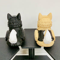Alaskan Malamute Duck Figurine, 3D Print,  Fluffy Sled Dog Decor, Unique Pet Lover Gift, Adorable Desk Display