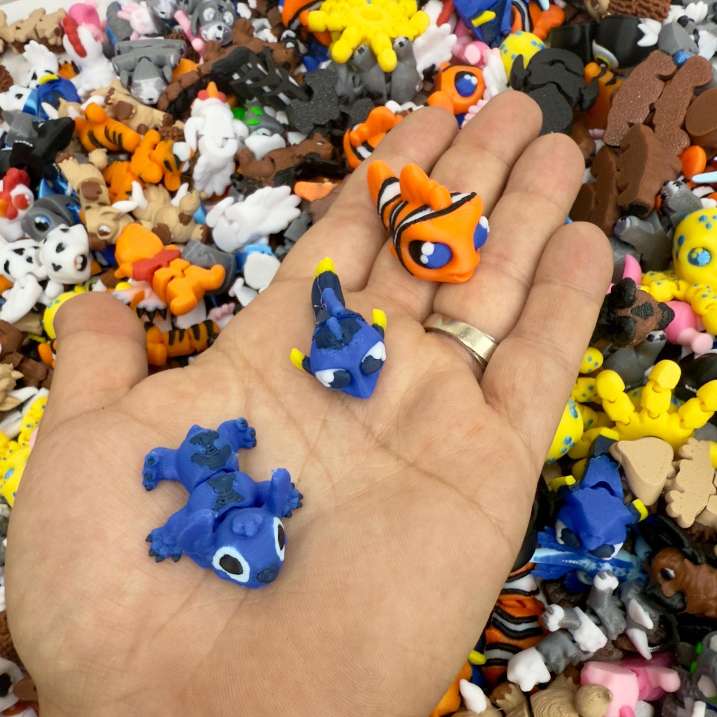 Mini Fidget Animals | 3D Printed Sensory Toys | Articulated Desk Pets | ADHD Fidget Toy | Pocket Stress Relief | Stocking Stuffers