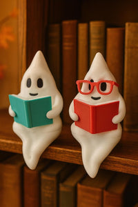 Reading ghost shelf sitters book nook decor