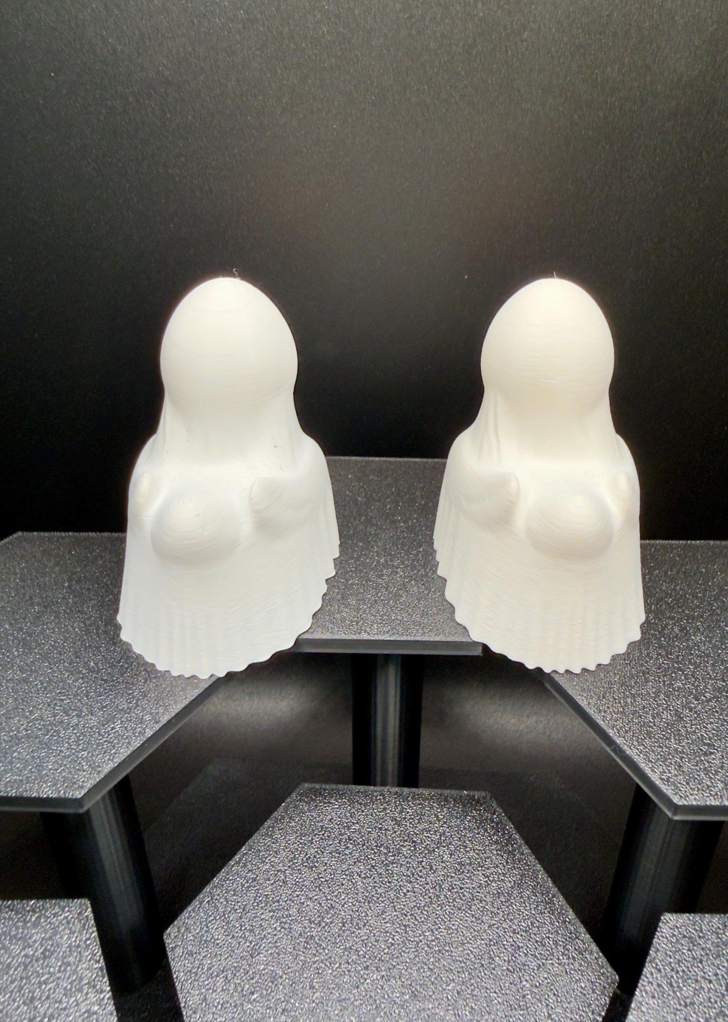 Ghost Duck Figurines | Hollow Ghost Duck w/ Tealight Option | Halloween Jeep Dashboard Duck | Spooky Desk & Shelf Decor