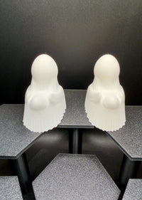 Ghost Duck Figurines | Hollow Ghost Duck w/ Tealight Option | Halloween Jeep Dashboard Duck | Spooky Desk & Shelf Decor