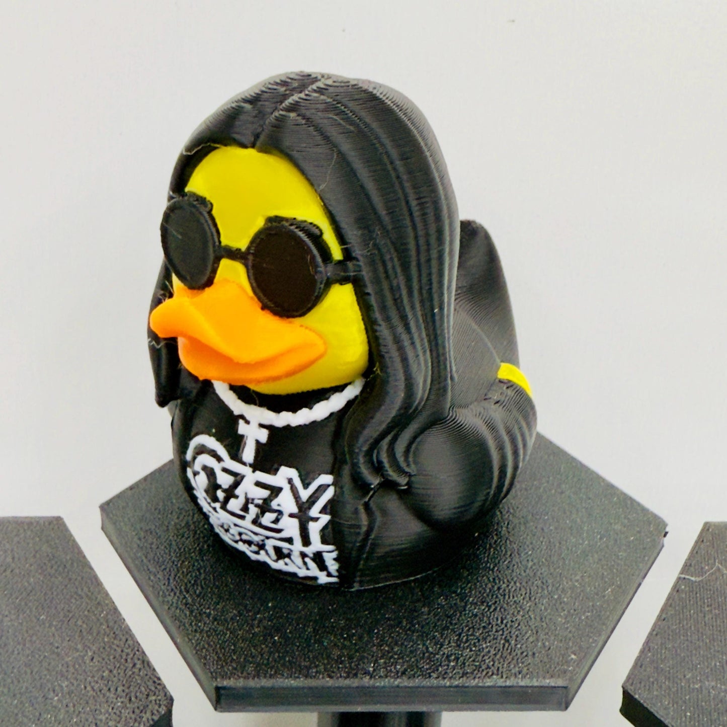 Ozzy Osbourne Prince of Darkness Rocker Duck | Heavy Metal 3D Printed Collectible