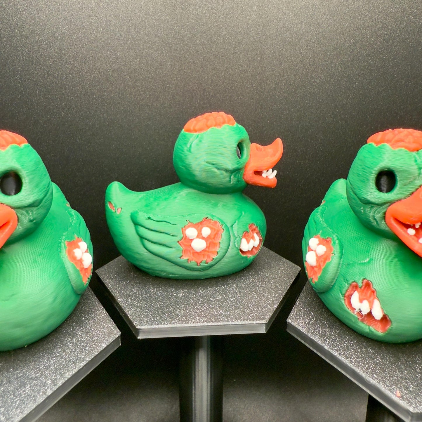 3D Printed Zombie Duck Figurine: Halloween Jeep Dashboard Duck Decor