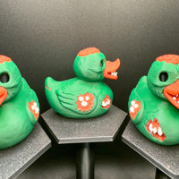 3D Printed Zombie Duck Figurine: Halloween Jeep Dashboard Duck Decor