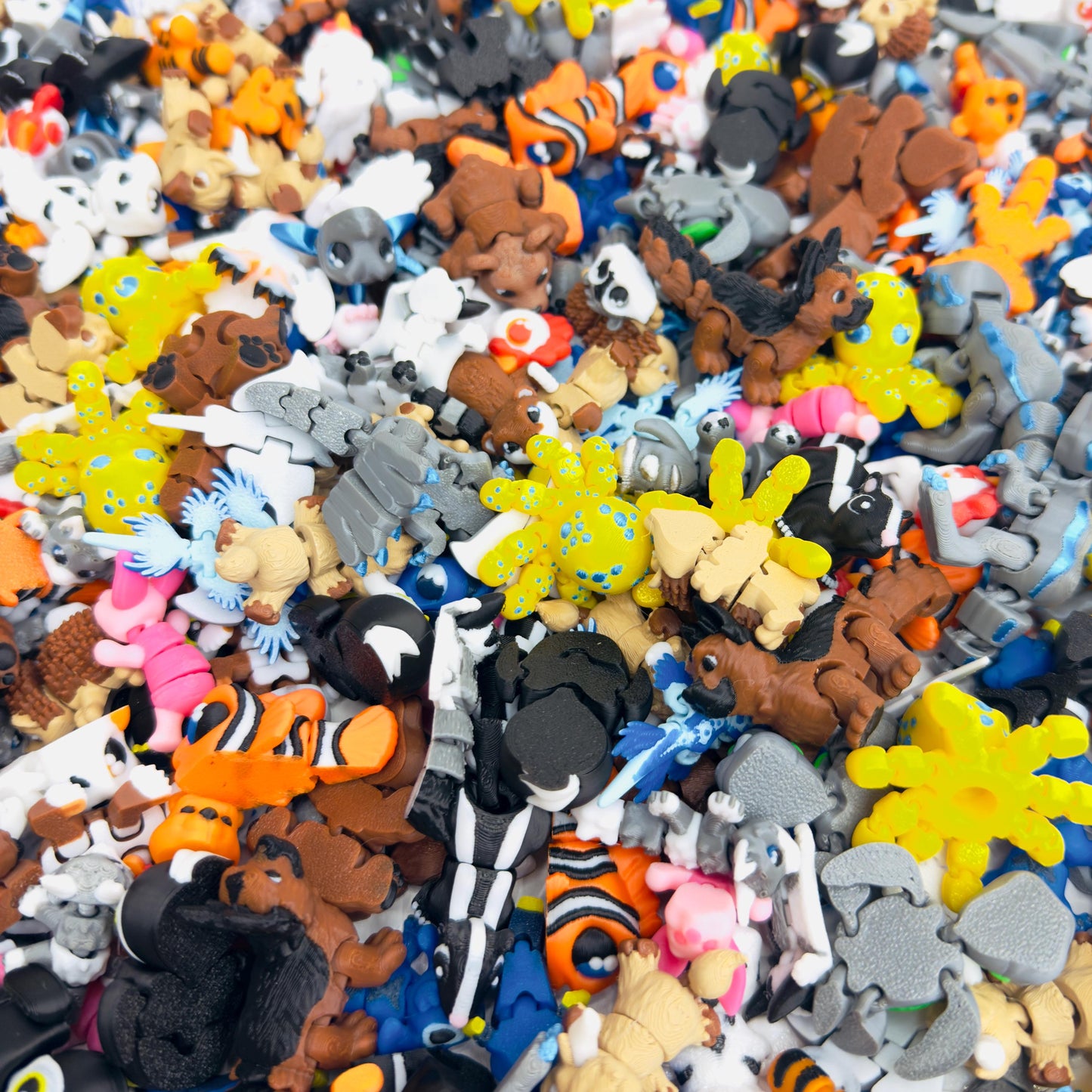 Mini Fidget Animals | 3D Printed Sensory Toys | Articulated Desk Pets | ADHD Fidget Toy | Pocket Stress Relief | Stocking Stuffers