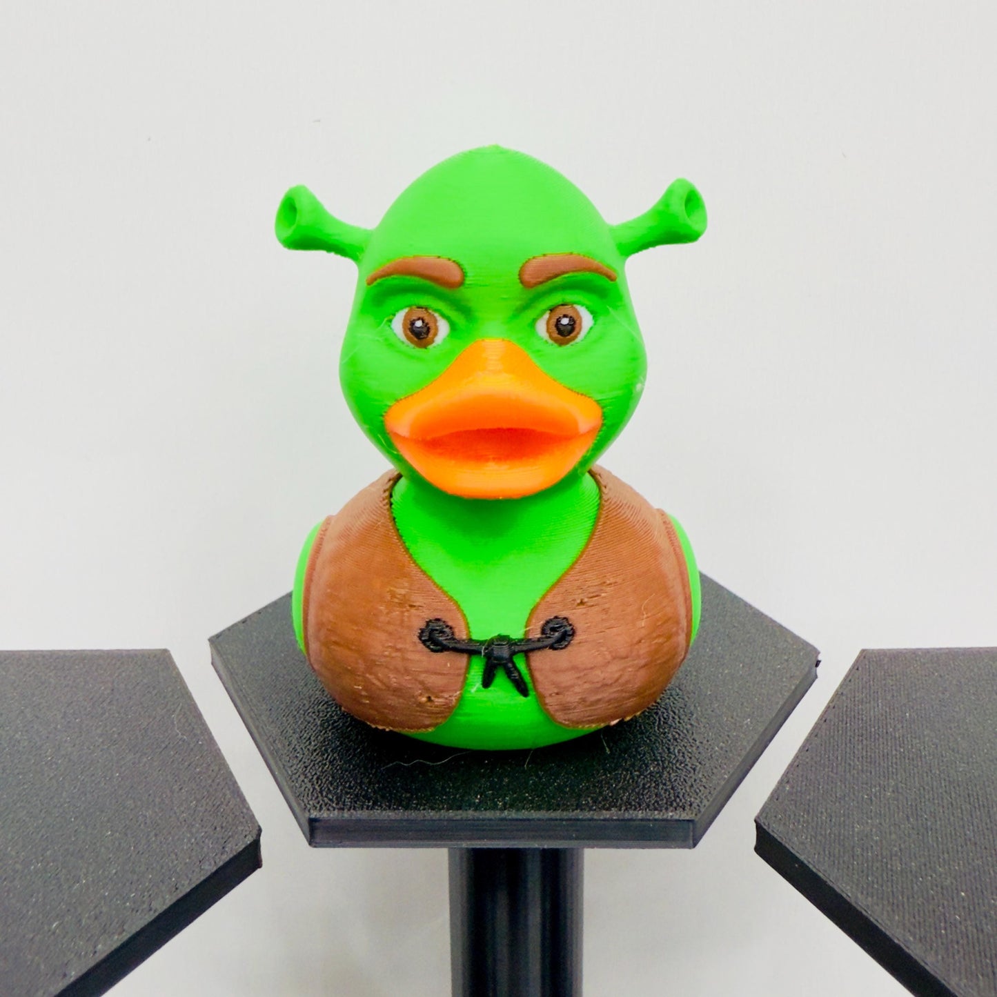Shrek Duck Trio | Princess Fiona, Donkey & Shrek Inspired Ducks | Jeep Duck and Desk Decor | 3D Printed Fan Collectibles