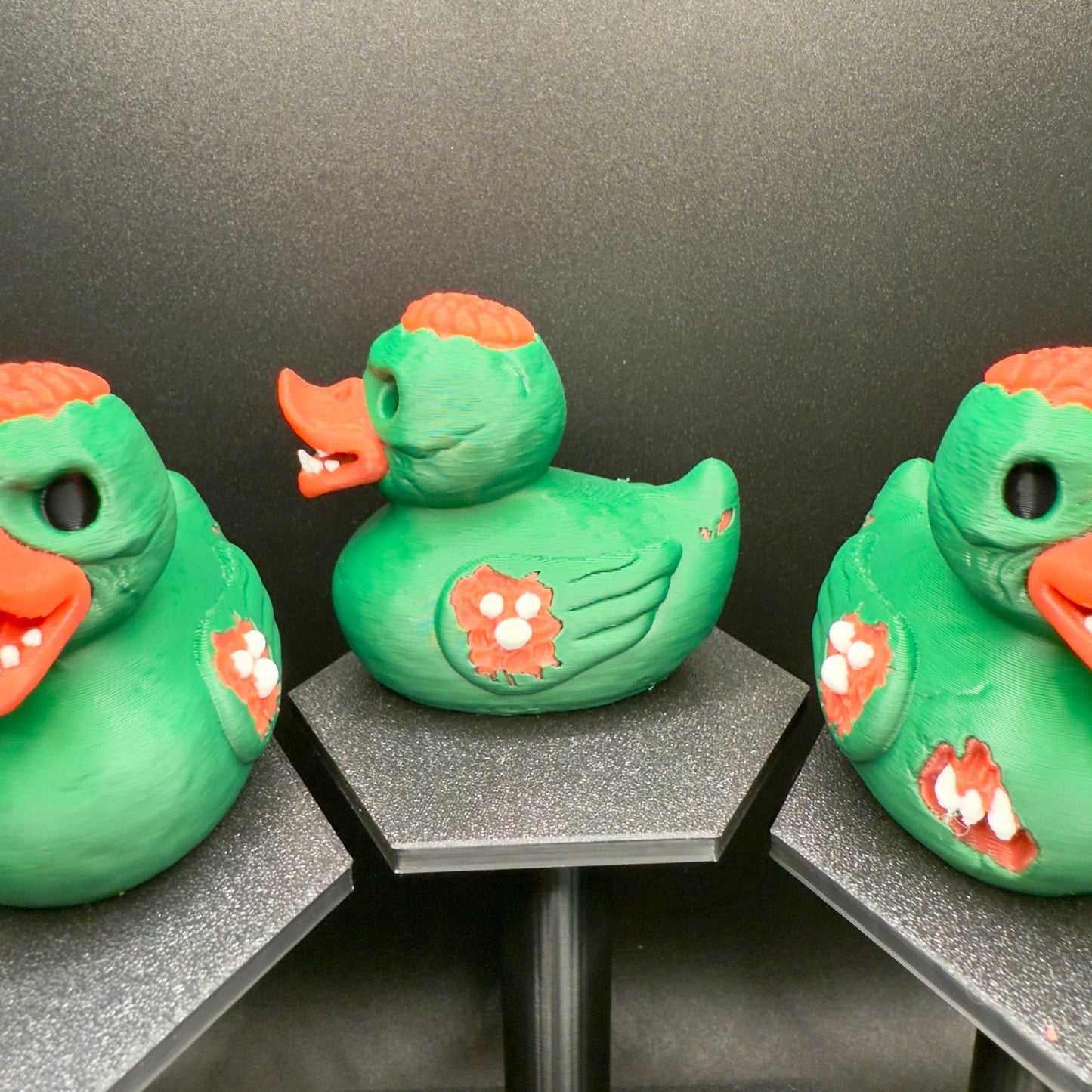 3D Printed Zombie Duck Figurine: Halloween Jeep Dashboard Duck Decor