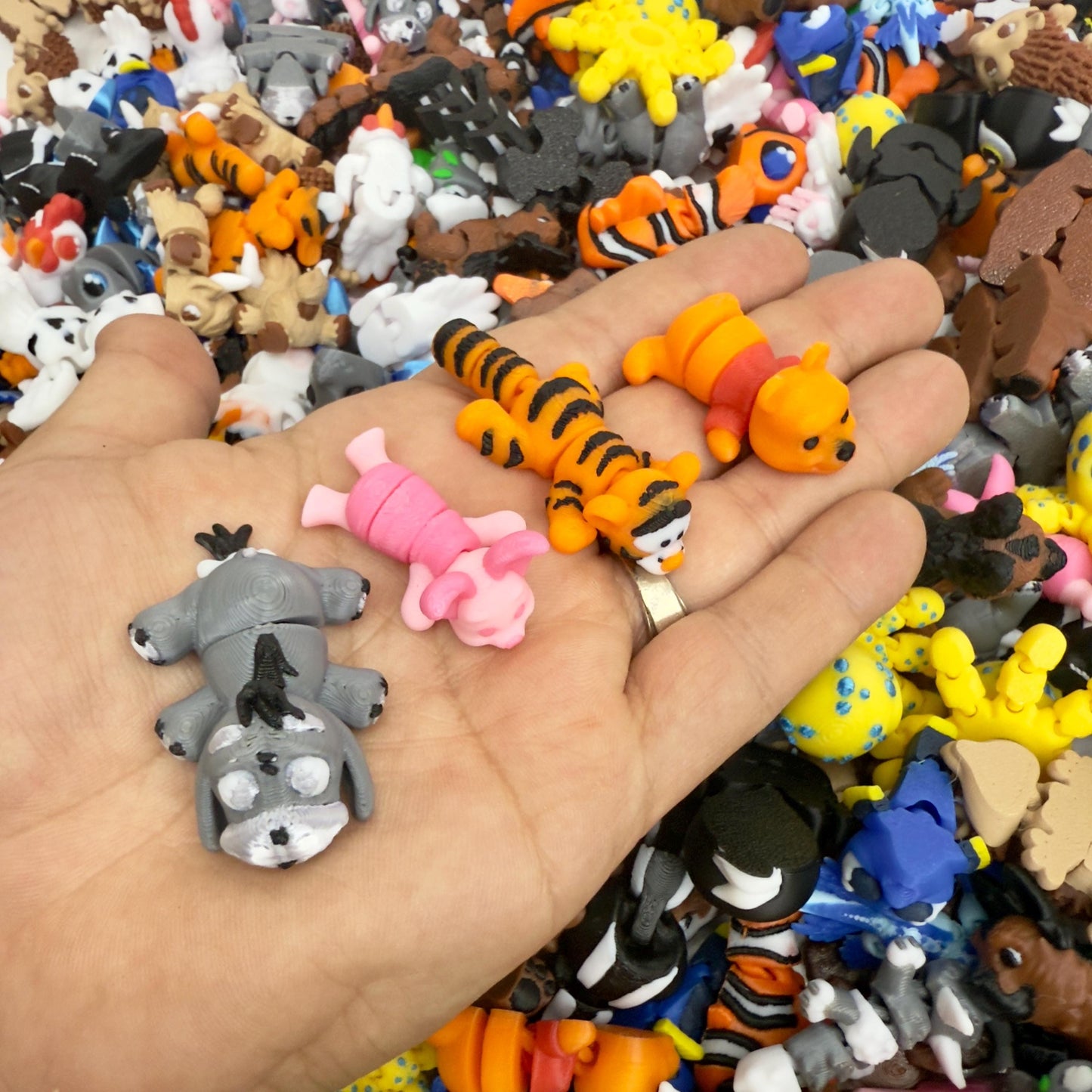 Mini Fidget Animals | 3D Printed Sensory Toys | Articulated Desk Pets | ADHD Fidget Toy | Pocket Stress Relief | Stocking Stuffers