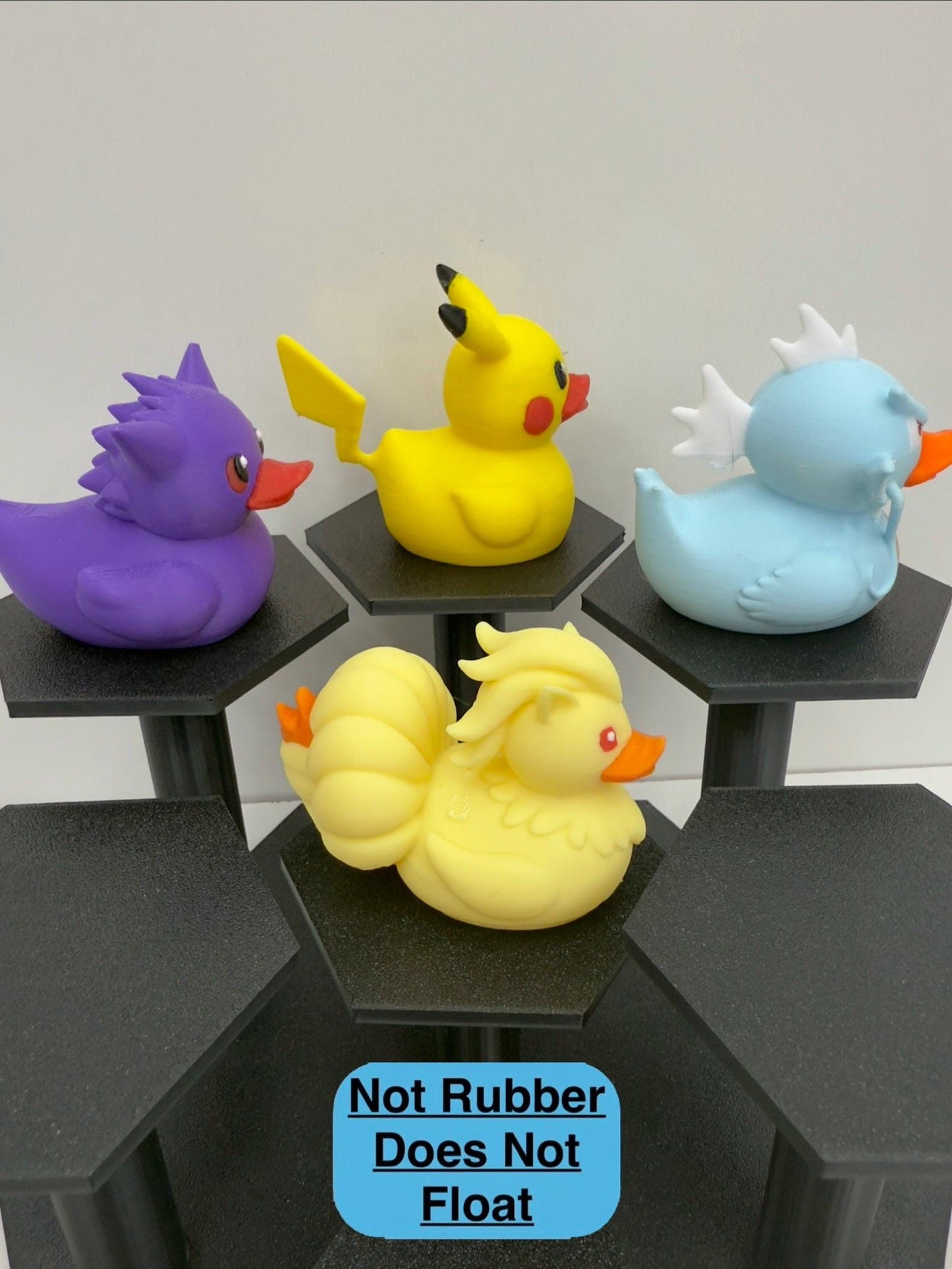Pocket Monster Ducks | 3D Printed Jeep Duck | Pokemon Collectibles | Desk Decor | Anime Gift | Home Decor | Pika Duck Duckachu