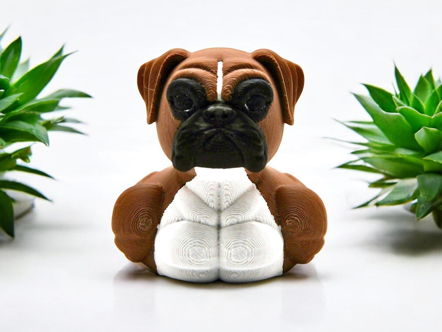 Boxer Dog Duck Figurine | 3D Printed Jeep & Desk Decor