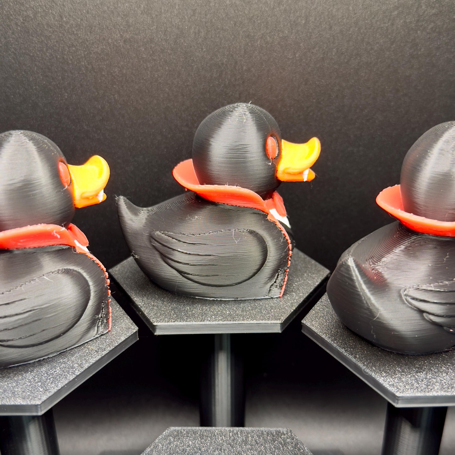 Vampire Duck Figurine | 3D Printed Halloween Decor | Gothic Jeep Dashboard Duck | Spooky Collectible Gift