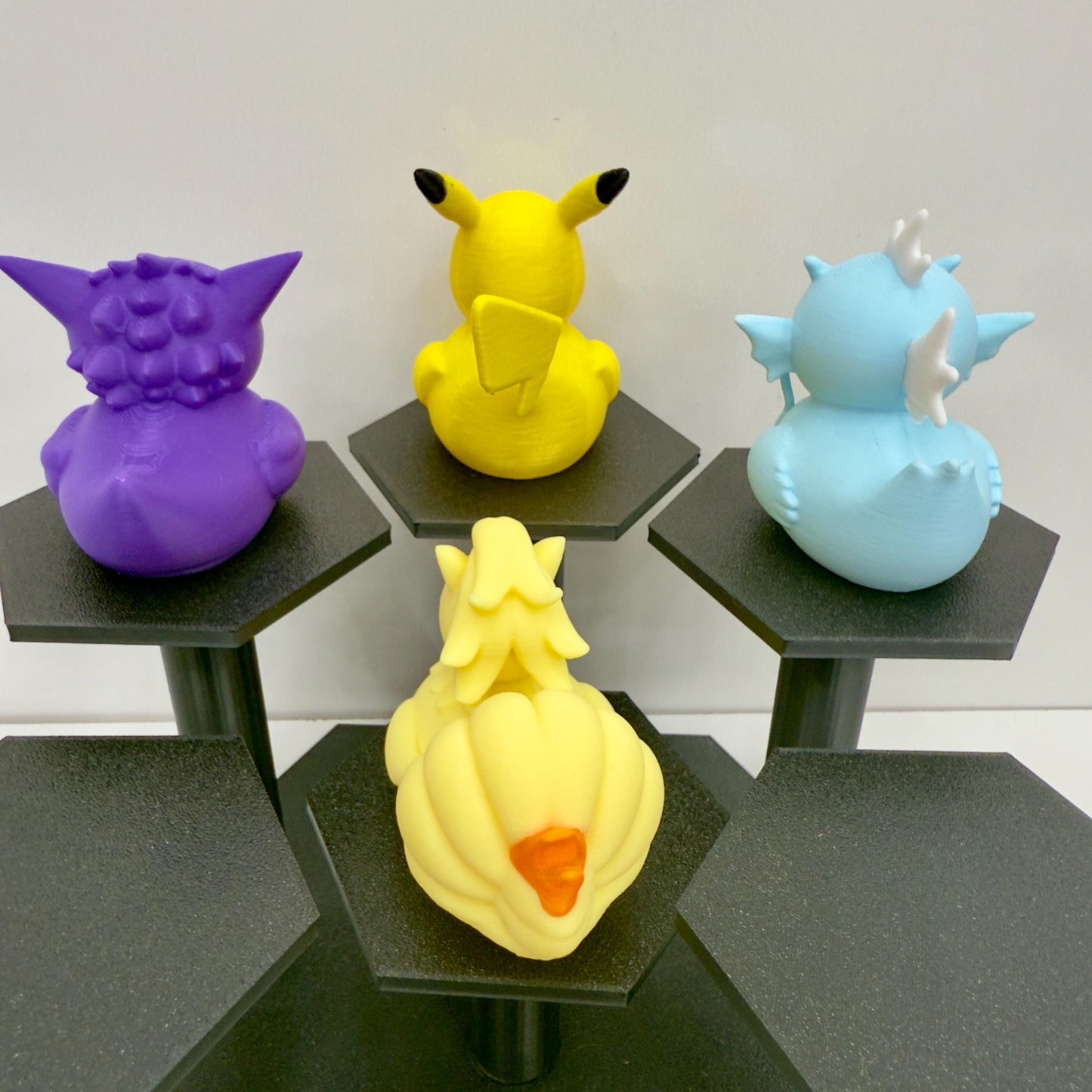 Pocket Monster Ducks | 3D Printed Jeep Duck | Pokemon Collectibles | Desk Decor | Anime Gift | Home Decor | Pika Duck Duckachu