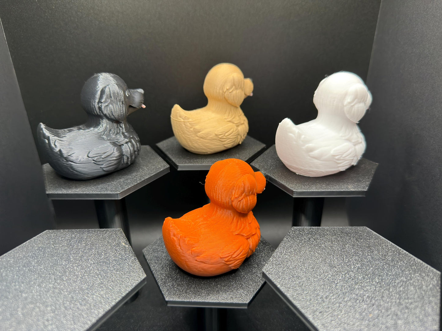 Golden Retriever Dog Duck Figurine | White English Cream, Black, Red, or Golden Retriever Duck | Jeep Duck, Cruise Gift, Pet Lover Decor