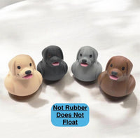 Labrador dog duck figurine