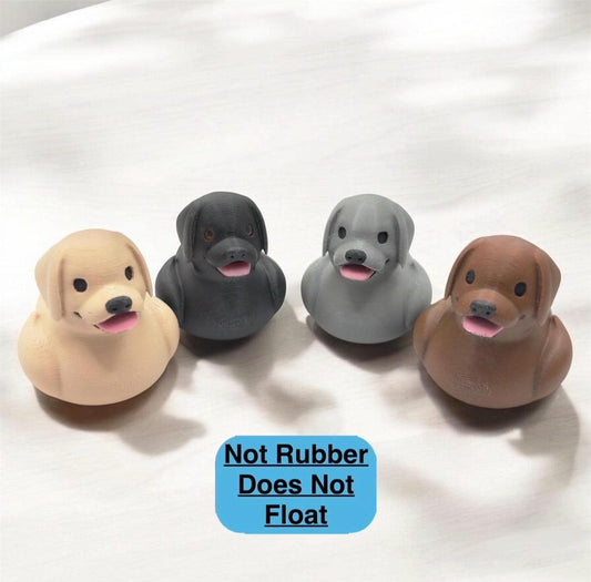 Labrador 3D Printed Dog Duck | Yellow, Black, Chocolate, or Silver | Jeep Duck | Cruise & Desk Decor | Pet Gift