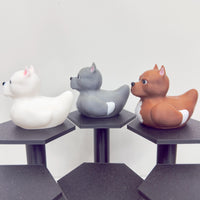 Pitbull Dog Duck | 3D Printed Pitbull Figure in White, Gray, or Brown | Jeep Dashboard Duck | Desk, Home, Cruise Decor | Unique Pet Gift