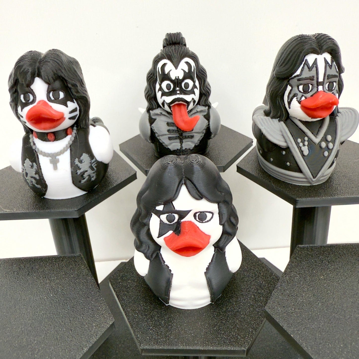 KISS-Inspired Rock Band Ducks | Limited Edition 3D Printed Collectibles