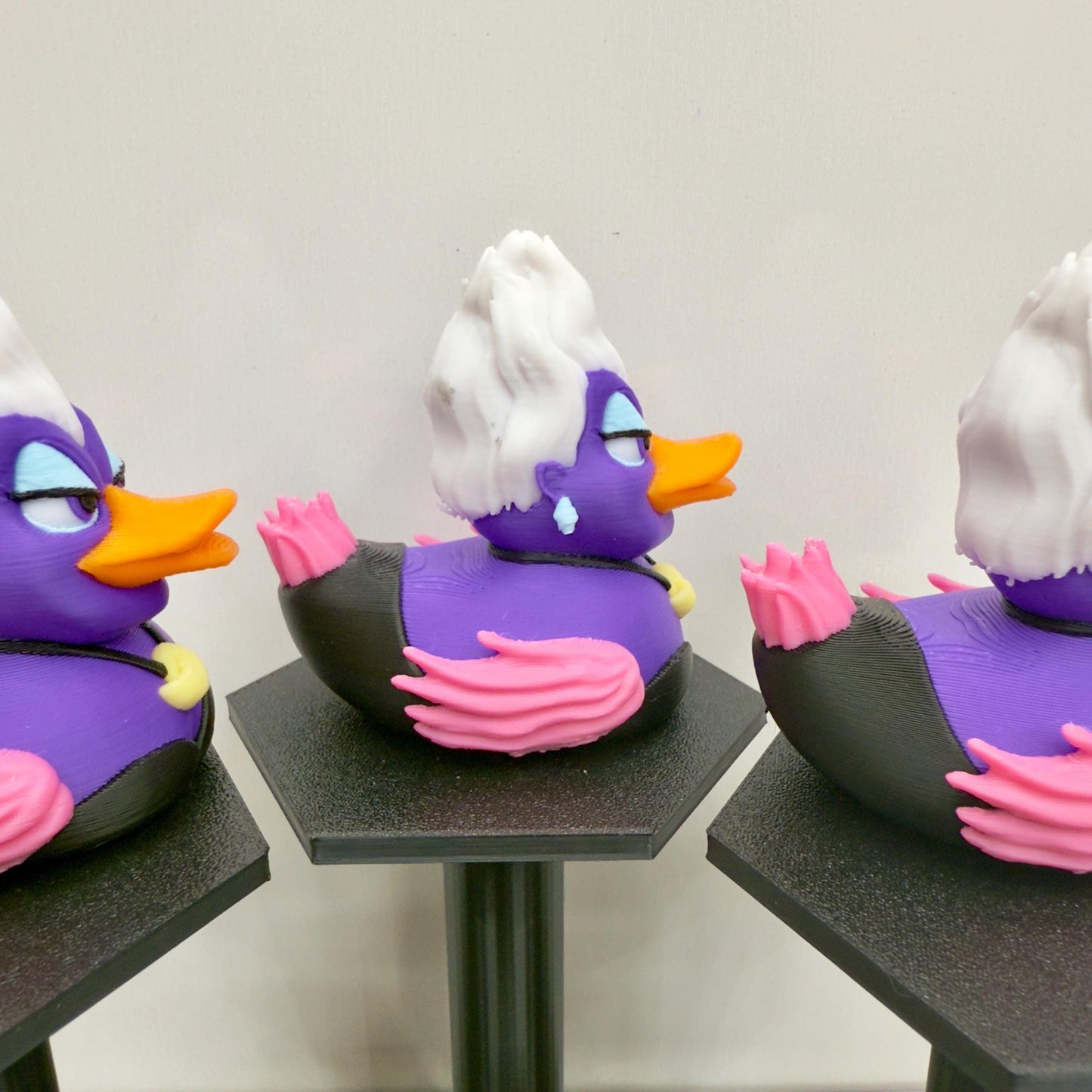 Evil Sea Witch Duck Figurine: 3D Printed Villain Decor