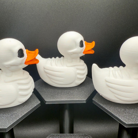 Skeleton Duck Figurine: 3D Printed Halloween Jeep Dashboard Duck Decor