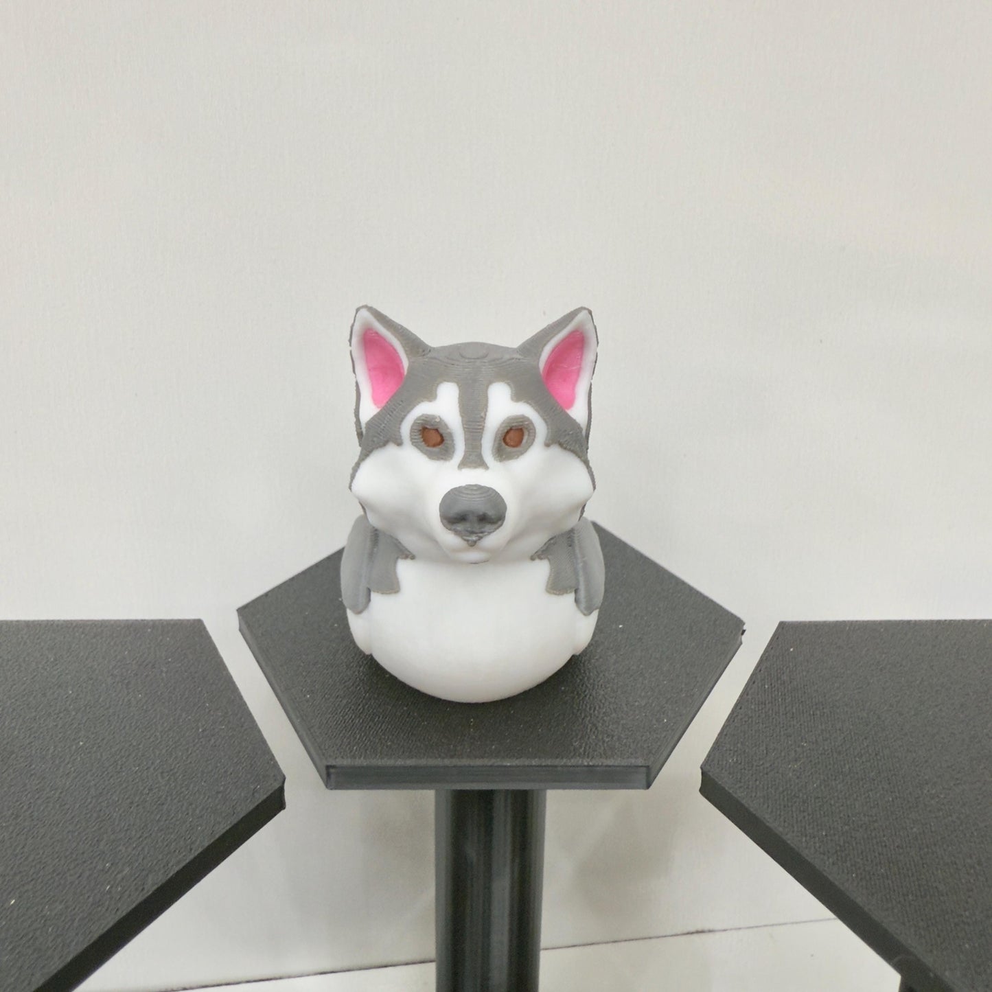 Husky Dog Duck | Gray, Black, or Red With Blue or Brown Eyes | 3D Printed Jeep Dashboard Decor | Cruise Cabin Gift For Dog Lovers