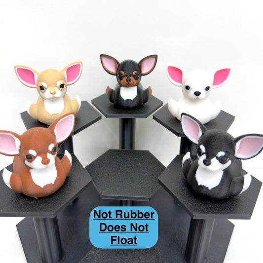 Chihuahua Duck Figurine | 3D Printed Dog-Inspired Decor | Cute Shelf Collectible | Jeep Dashboard Cruise Gift | Multiple Color Options